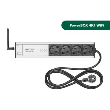 PowerBOX 4KF WiFi Remote Controlled Power Sockets with Metering NETIO-PBX-4KF-WIFI Antratek Electronics
