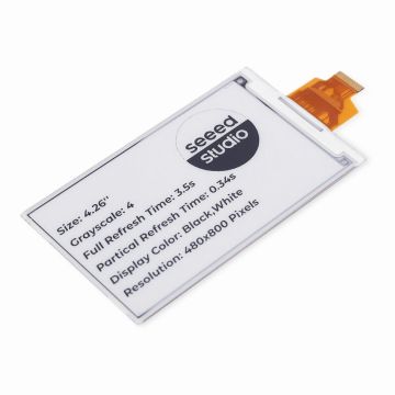 4.26" Monochrome eInk / ePaper Display 114993631 Antratek Electronics